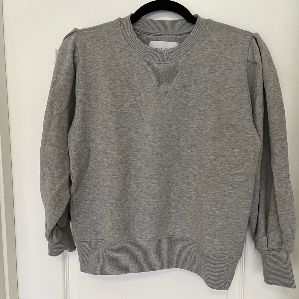 Rebecca Minkoff Scarlette Pleated-Sleeve Sweatshirt - XS